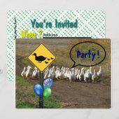 Feest... eenden oversteken kaart (Voorkant / Achterkant)