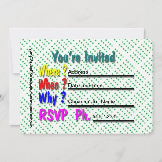 Feest... eenden oversteken kaart (Achterkant)