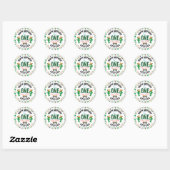 Feest Eerst | 1e Verjaardagsfeest Ronde Sticker (Vel)