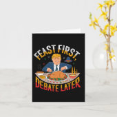 Feest eerst kaart (Gele Bloem)