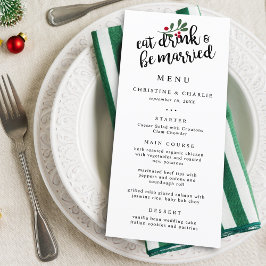 Feest Eet Drink en Wees Getrouwd Kerstbessen Menu