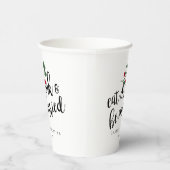 Feest Eet Drink en Wordt Getrouwd Kerstbessen Papieren Bekers (Rechts)