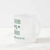 Feest evenement met Cheers en biertjes Matglas Koffiemok (Voorkant rechts)