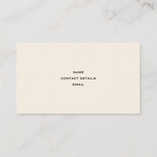 Feest/Event Planner Visitekaartje (Mask Motif) (Achterkant)