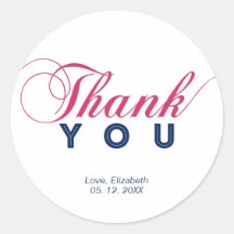 Feest Favoriet Dank je Sticker, Baby Shower