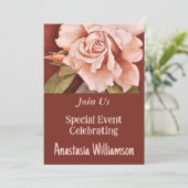 FEEST FEEST UITNODIGEN KAART (Staand voorkant)