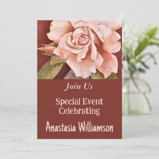 FEEST FEEST UITNODIGEN KAART (Staand voorkant)