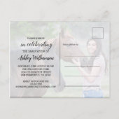 Feest Foto Afstudeerfeest Uitnodiging Briefkaart (Achterkant)