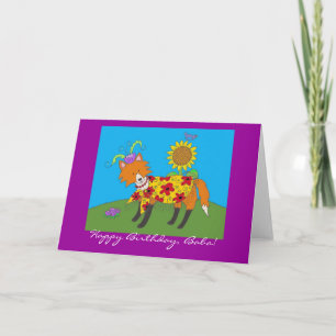 Feest Fox Happy Birthday! Kaart