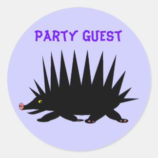 Feest, Gast Ronde Sticker