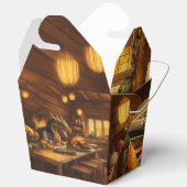 Feest geschikt voor een draak bedankdoosjes (Open)