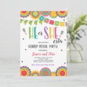 Feest geslacht onthulling Hij of Zij-esta geslacht Kaart (Staand voorkant)