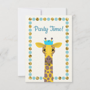 Feest Giraffe Kaart