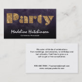 Feest | Goud & Paars Visitekaartje (Voorkant / Achterkant)