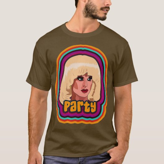 Feest Grappig Drag Queen Premium T-shirt (Voorkant)