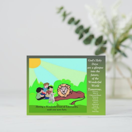 Feest Greing Card Briefkaart (Staand voorkant)