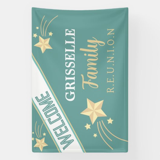 Feest groot! Reuzengezinsreünie Banner (Verticaal)
