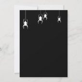 Feest Halloween 4 foto spinnen | Uitnodigen voor f Kaart (Achterkant)