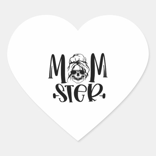 Feest Halloween Momster Halloween Hart Sticker (Voorkant)