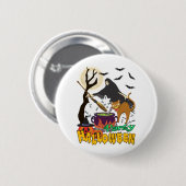 Feest halloween ronde button 5,7 cm (Voorkant /achterkant)