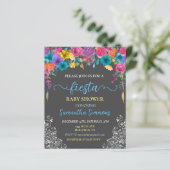 Feest Helder Bloem Bloemen Baby Shower (Staand voorkant)