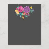 Feest Helder Bloem Bloemen Baby Shower (Achterkant)