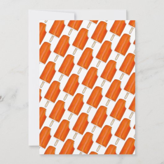 Feest Ijs Room Sociale Verjaardag Popsicle Picknic Kaart (Achterkant)