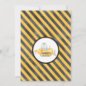 Feest in aanbouw 1e verjaardag uitnodiging (Achterkant)