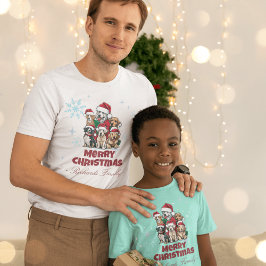 Feest in Comfort: Vrolijk Kerstfeest Hondenliefheb T-shirt