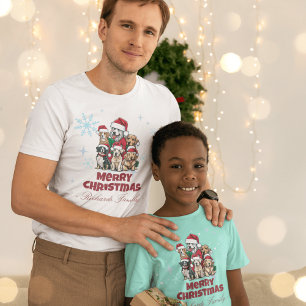 Feest in Comfort: Vrolijk Kerstfeest Hondenliefheb T-shirt