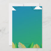 Feest in de dierentuin uitnodiging (Achterkant)