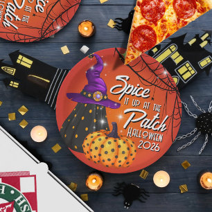 Feest in de Patch Halloween lunch papieren borden Bordje