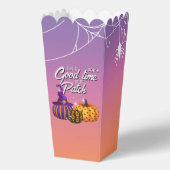 Feest in de Patch Halloween Popcorn Doos Bedankdoosjes (Voorkant)