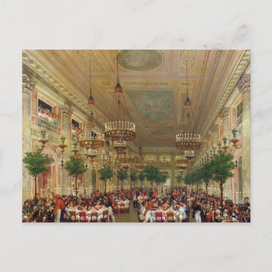 Feest in de Tuilerieën om de Briefkaart (Voorkant)