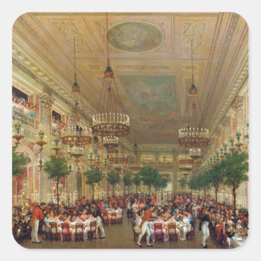 Feest in de Tuilerieën om de Vierkante Sticker (Voorkant)