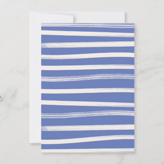 Feest in de tuin Handgetekende BBQ-partij Kaart (Achterkant)