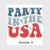 Feest in de USA - 4 juli Sticker (Vel)