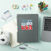 Feest in de USA - 4 juli Sticker (iPad Cover)