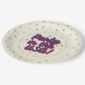 Feest in de VS 4 juli Decoraties Papieren Bordje (Gekanteld)