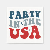 Feest in de VS, 4 juli-feest Servet (Voorkant)