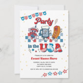 Feest in de VS Retro Fun American Diner Verjaardag Kaart (Voorkant)