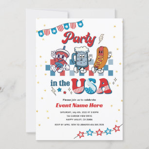 Feest in de VS Retro Fun American Diner Verjaardag Kaart
