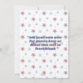 Feest in de VS Rood Wit Blauw Verjaardagsfeest Kaart (Achterkant)