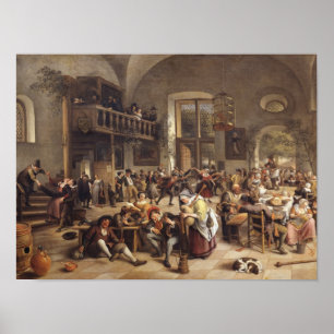 Feest in een Inn Poster
