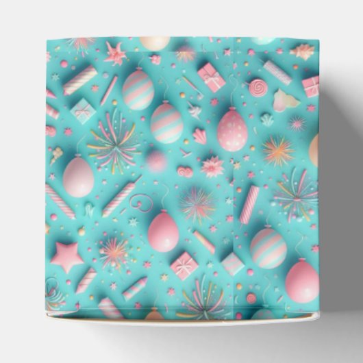 Feest in het blauw bedankdoosjes (Bovenkant)