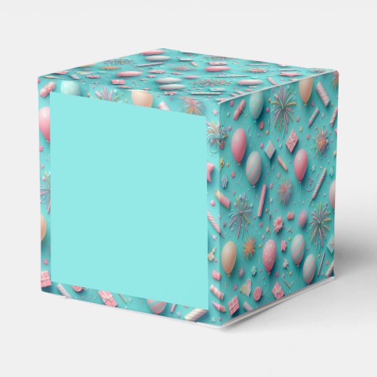 Feest in het blauw bedankdoosjes (Achterkant)