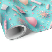 Feest in het blauw cadeaupapier (Rol Hoek)