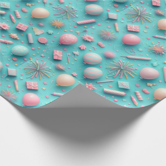 Feest in het blauw cadeaupapier (Hoek)