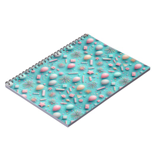 Feest in het blauw notitieboek (Linkerzijde)