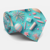 Feest in het blauw stropdas (Opgerold)